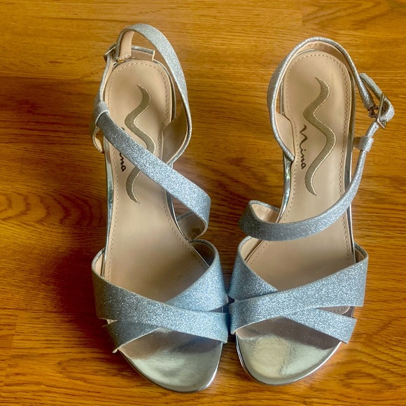 Silver Mia Pumps 6M - Picture 1 of 6